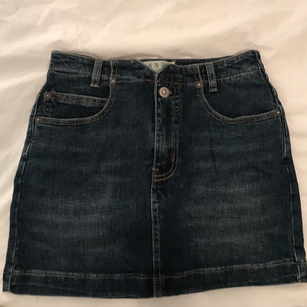 Free people jean skirt size 24